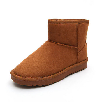 Γυναικείες μπότες casual από eco suede με απαλή φόδρα