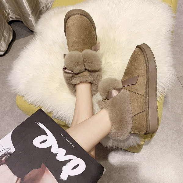 Ženske čizme od eko brušene kože s vezicama i podstavom od umjetne dlake