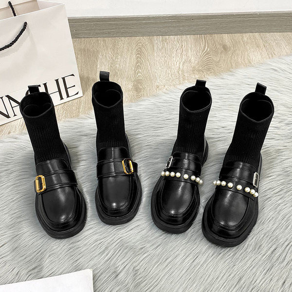 Стилни дамски боти от еко кожа в четири модела