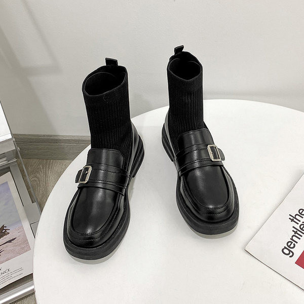 Стилни дамски боти от еко кожа в четири модела