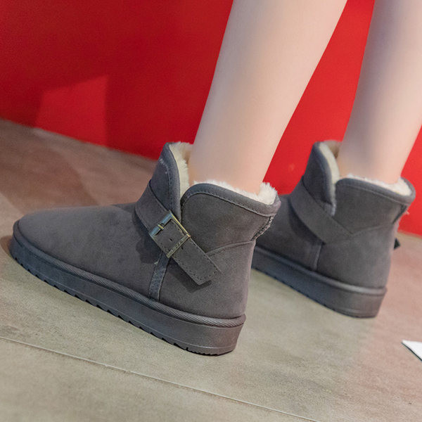 Ženske čizme od umjetnog antilopa s kopčom