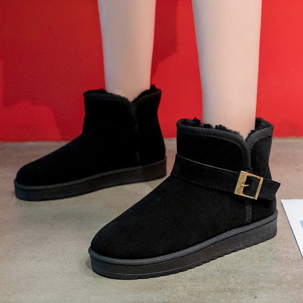 Ženske čizme od umjetnog antilopa s kopčom