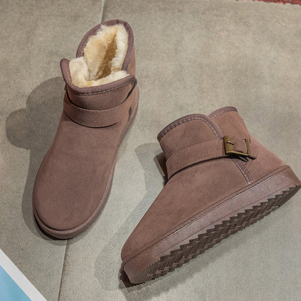 Ženske čizme od umjetnog antilopa s kopčom