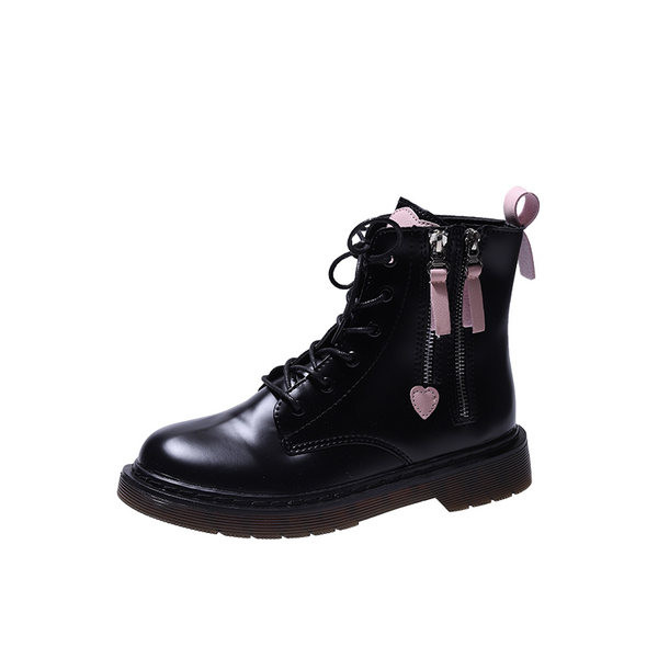 Ženske čizme od umjetne kože sa patentnim zatvaračima