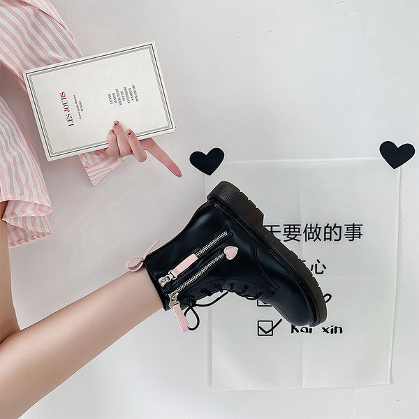 Ženske čizme od umjetne kože sa patentnim zatvaračima