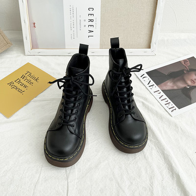 Kožne ženske čizme sa vezicama u tri boje