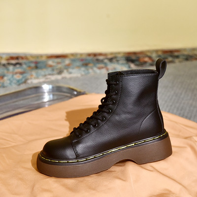 Kožne ženske čizme sa vezicama u tri boje