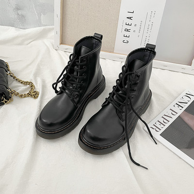 Casual ženske čizme od umjetne kože - bijele i crne