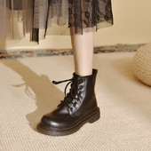 Casual čizme na vezice - od eko kože