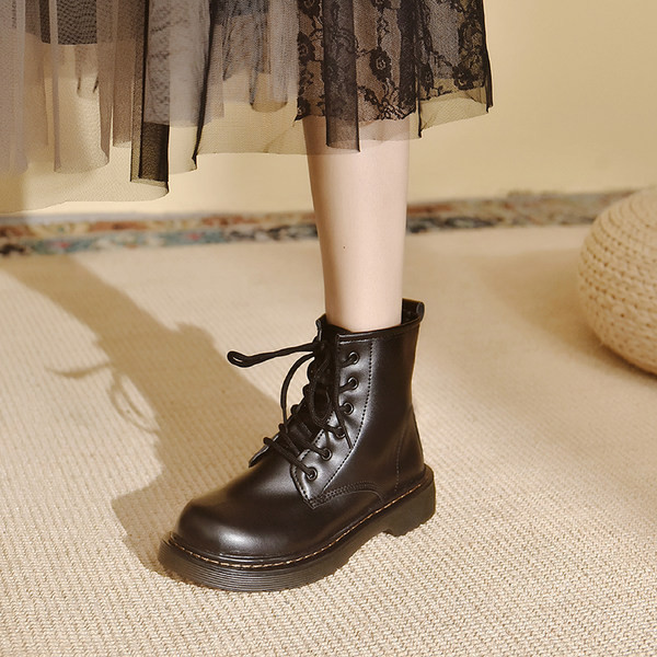 Casual čizme na vezice - od eko kože