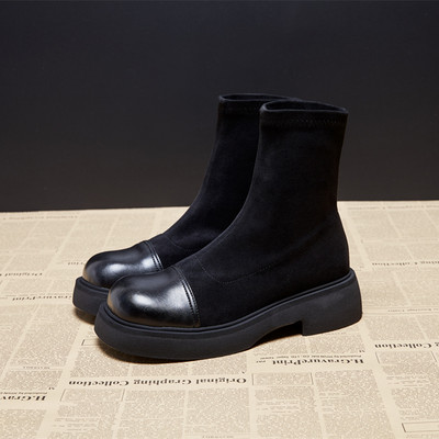 Ženske zimske čizme sa debelim đonom - crne i smeđe