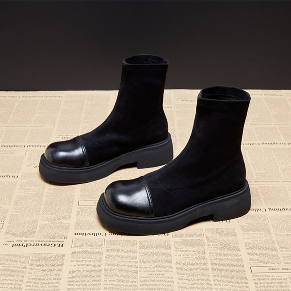 Ženske zimske čizme sa debelim đonom - crne i smeđe