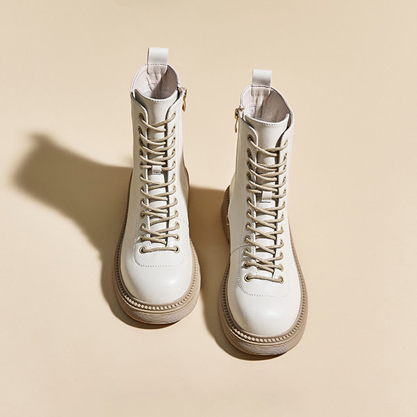 Moderne ženske čizme od eko kože sa vezicama