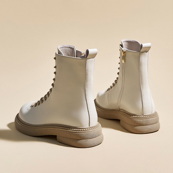 Moderne ženske čizme od eko kože sa vezicama