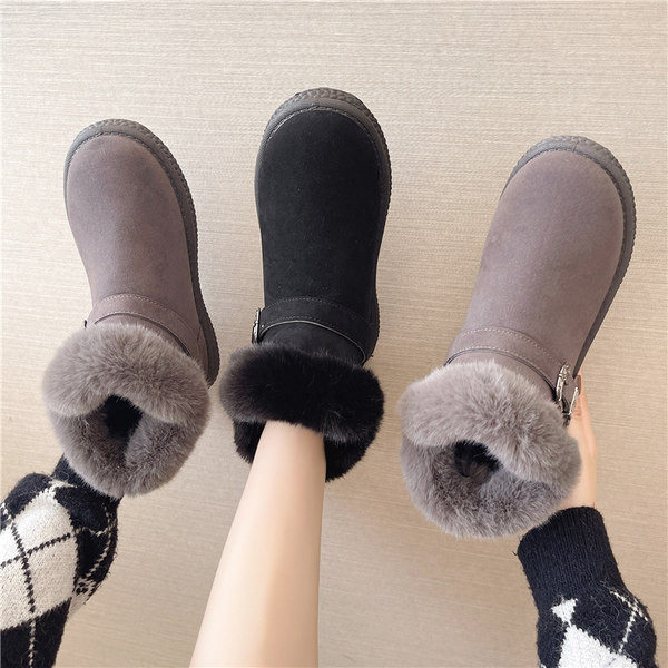 Moderne ženske čizme s mekom postavom i kopčom