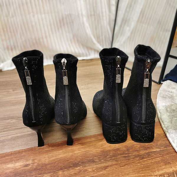 Ženske čizme od eko brušene kože - dva modela