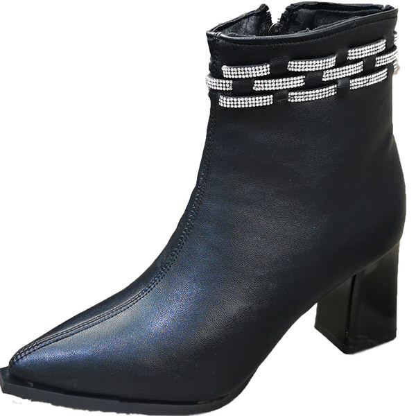 Elegantne ženske čizme od eko kože model na špic sa 6 cm pete