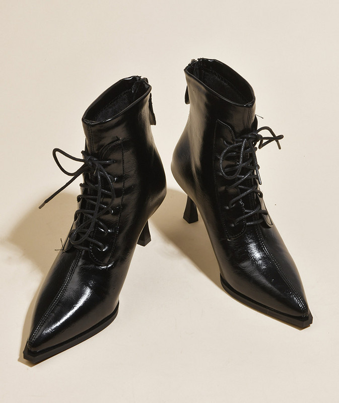 Ženske čizme od eko kože sa tankom petom od 6 cm