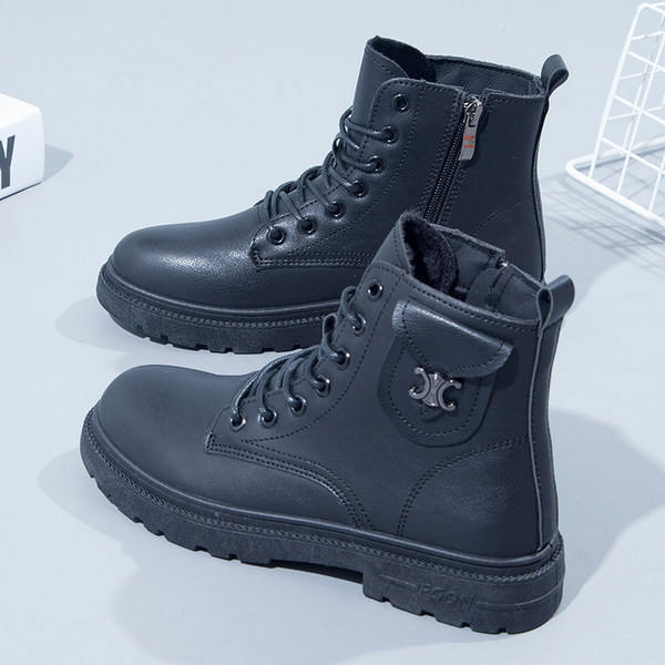 Ženske čizme s džepom i patentnim zatvaračem