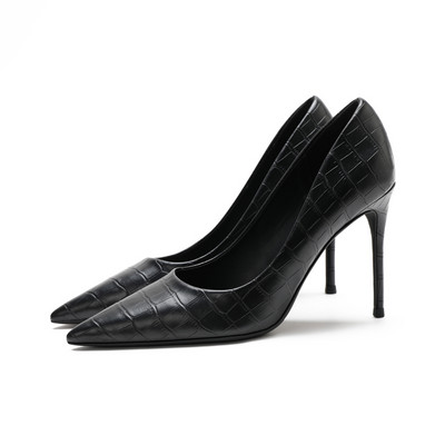 Elegantne ženske cipele sa visokom tankom petom od 10 cm