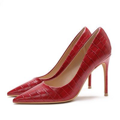 Elegantne ženske cipele sa visokom tankom petom od 10 cm