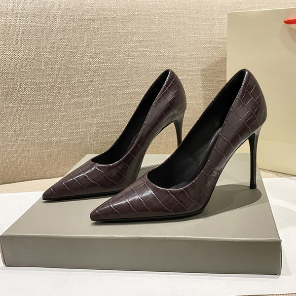 Elegantne ženske cipele sa visokom tankom petom od 10 cm