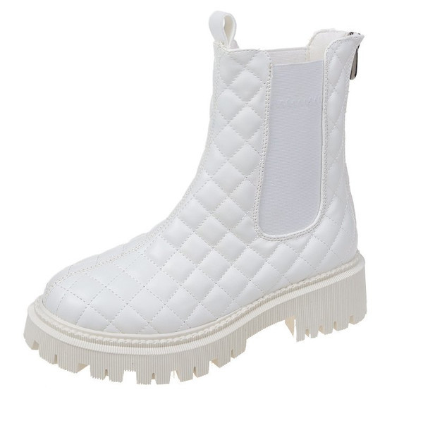 Moderne ženske čizme od eko kože sa grubim đonom