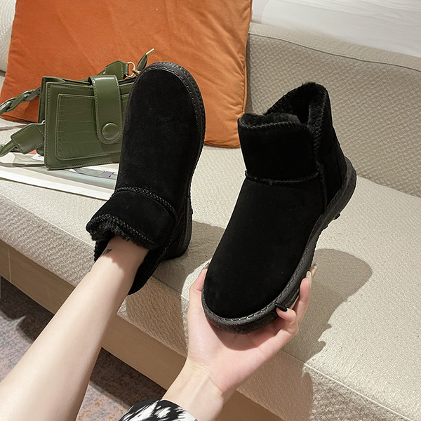 Ženske tople čizme od umjetnog antilopa