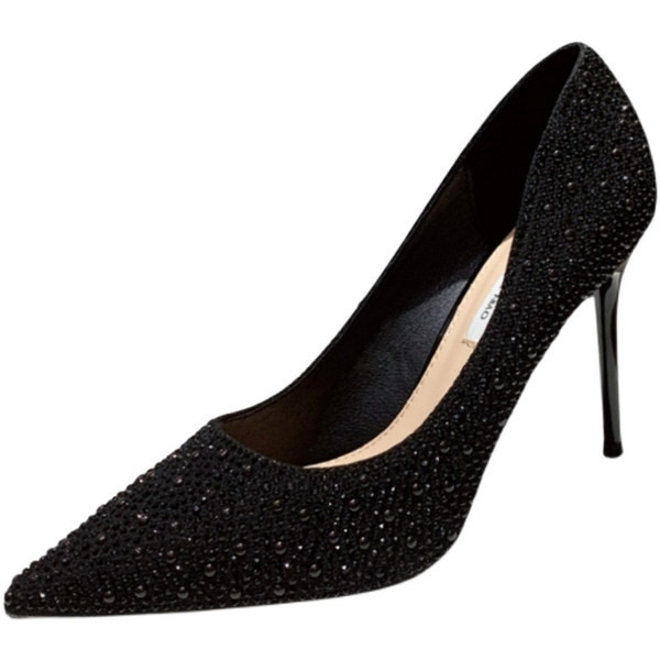 Aktualne ženske cipele sa kamenčićima i petom od 8 cm