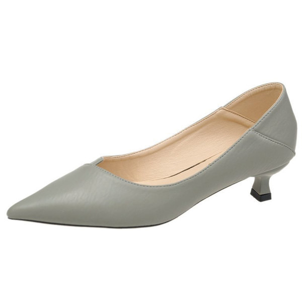 Casual cipele na špic od eko kože na nisku petu