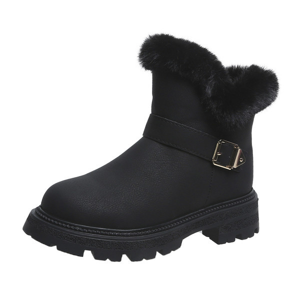 Ženske moderne čizme s kopčom i puhom