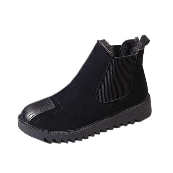 Модерни дамски боти от еко велур 