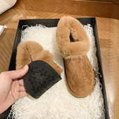 Зимни топли боти от еко велур с подплата