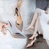 Elegantne ženske cipele na visoku petu u dvije boje