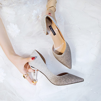 Elegantne ženske cipele na visoku petu u dvije boje