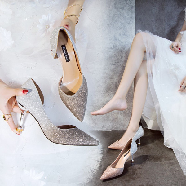 Elegantne ženske cipele na visoku petu u dvije boje