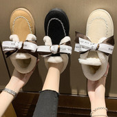 Ženske čizme od brušene kože s trakom i toplom postavom