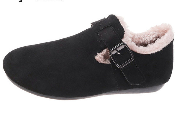 Ženske retro čizme s kopčom i toplom postavom