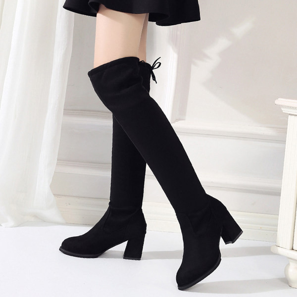 Moderne ženske čizme sa debelom petom 7 cm