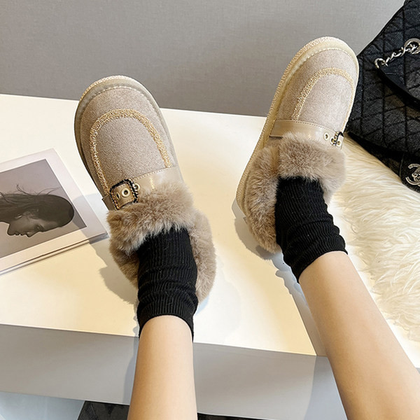 Moderne čizme od eko brušene kože sa kopčom