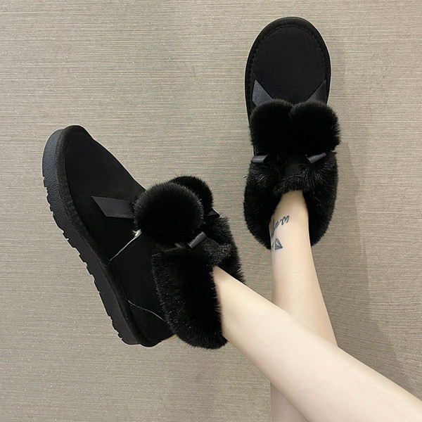 Ženske zimske čizme od eko brušene kože sa toplom postavom od eko dlake