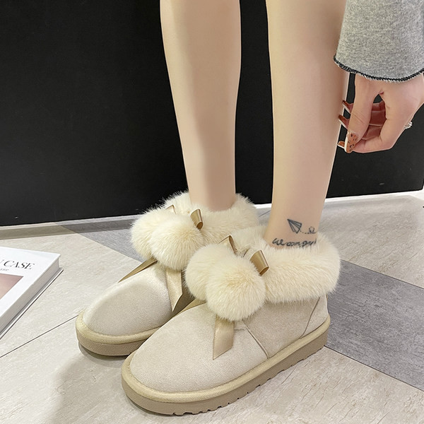 Ženske zimske čizme od eko brušene kože sa toplom postavom od eko dlake