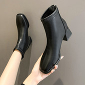Novi model kožnih čizama sa debelom petom