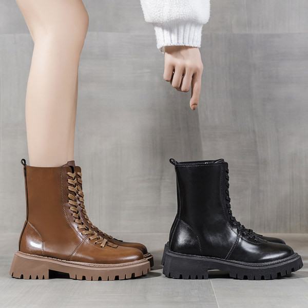 Ženske kubanke s vezicama i grubim potplatom