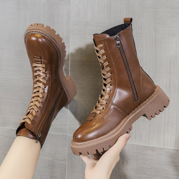 Ženske kubanke s vezicama i grubim potplatom