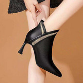 Ženske čizme sa kamenčićima - eko koža ili eko antilop