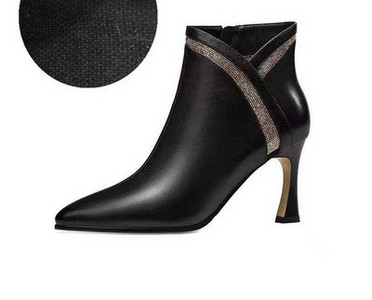 Ženske čizme sa kamenčićima - eko koža ili eko antilop