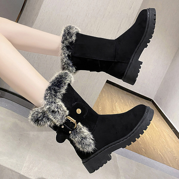 Ženske čizme s perom i kopčom