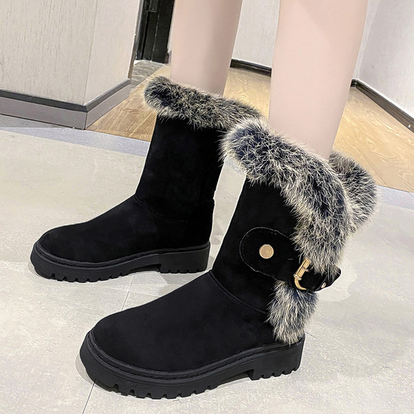 Ženske čizme s perom i kopčom