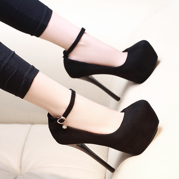 Visoke ženske cipele sa petom od 14 cm i platformom